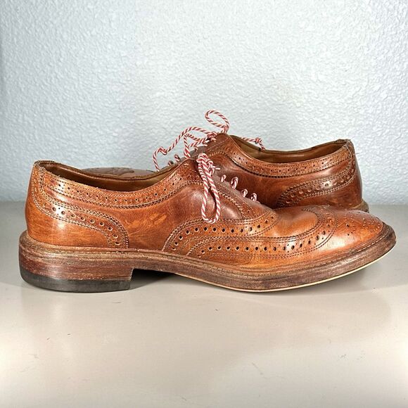 Allen Edmonds McTavish Shoes Brown Wingtip Leather Dress Dainite Mens Size 9 D main image 15